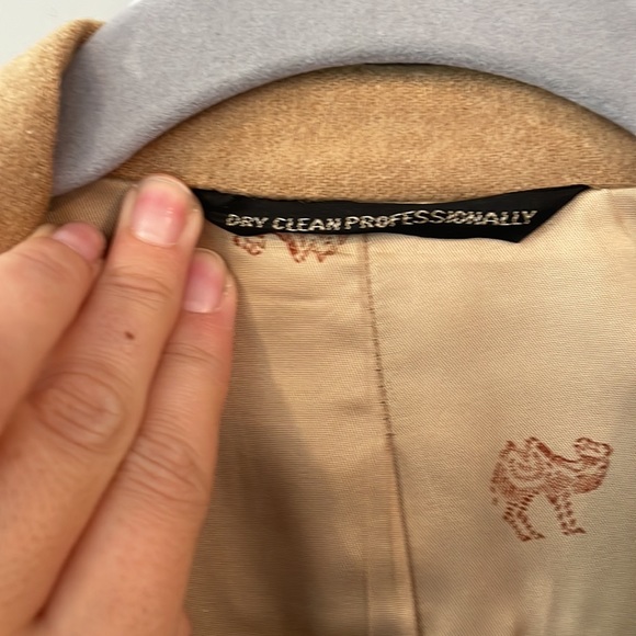 Jos.A Bank executive collection camel hair skirt and blazer suit set - Picture 6 of 10